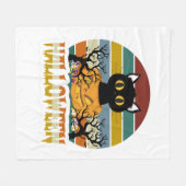 Katzen Halloween Fleecedecke (Vorderseite (Horizontal))