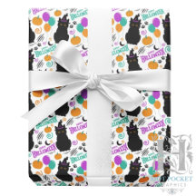 Katzen Halloween Geschenkpapier
