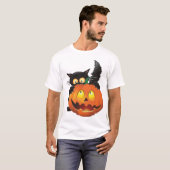 KATZEN HALLOWEEN T-Shirt (Vorne ganz)