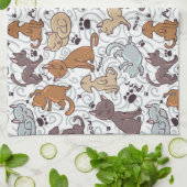 Katzen Handtuch (Gefaltet)