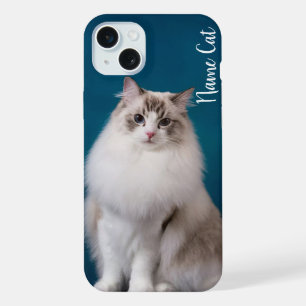 Katzen-Handyhülle mit dem Namen Ihres Haustieres a iPhone 15 Plus Hülle