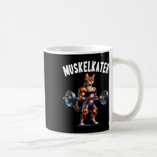 Katzen-Hantel-Design für Bodybuilder Bodybuilding  Kaffeetasse