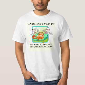 Katzen-Hasser-Biologiewitz T-Shirt