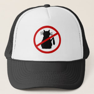 Katzen-Hasser-Logo-Hut Truckerkappe