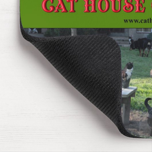 Katzen-Haus auf den Königen Mousepads (Ecke)
