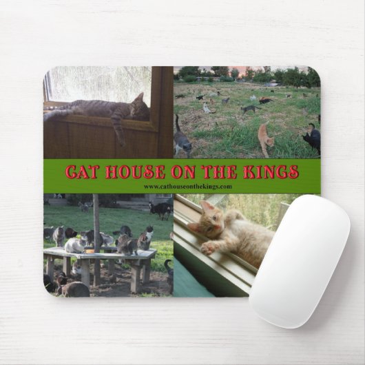 Katzen-Haus auf den Königen Mousepads (Mit Mouse)