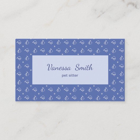 Katzen-Haustier-Tier-Entwurf Visitenkarte (Vorderseite)