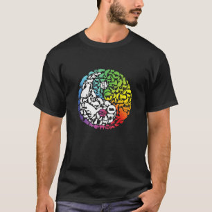 Katzen Haustiere Katzen Hühner und Jang Tiere Nied T-Shirt