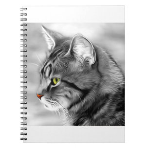 Katzen Haustiere Portrait Fur Sweetis Whiskers Notizblock