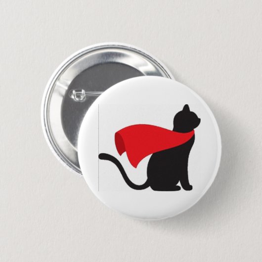 Katzen-Held Button (Vorne & Hinten)