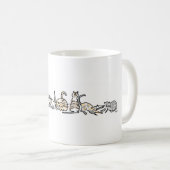 Katzen-Herden-Tasse Kaffeetasse (VorderseiteRechts)