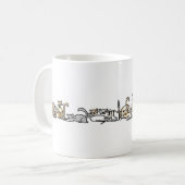 Katzen-Herden-Tasse Kaffeetasse (Vorderseite Links)
