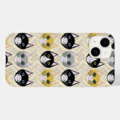 Katzen Herringbone Beige Case-Mate iPhone Hülle (Rückseite (Horizontal))