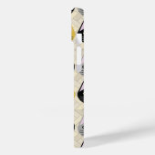 Katzen Herringbone Beige Case-Mate iPhone Hülle (Rückseite / Links)