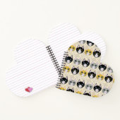 Katzen Herringbone Beige Notizblock (Innenseite)