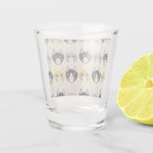 Katzen Herringbone Beige Schnapsglas (Rückseite)