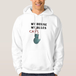 Katzen herrschen auf meiner Zuhause Hoodie