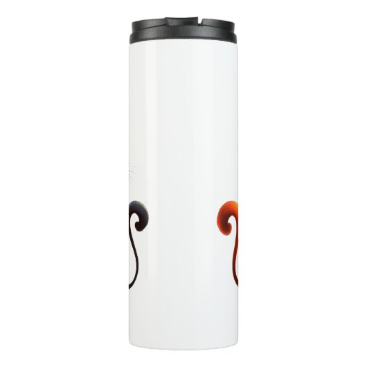 Katzen, Herz, Haustier Thermosbecher (Rückseite)