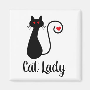 Katzen-Herz-Magnet Magnet