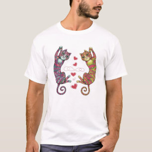 Katzen Herz T-Shirt