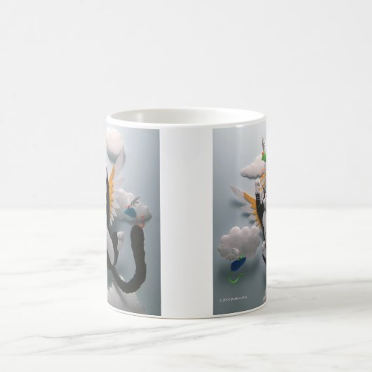 Katzen-Himmels-Tasse Kaffeetasse (Mittel)