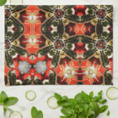 Katzen-Hintern-Kaleidoskop Geschirrtuch (Gefaltet)