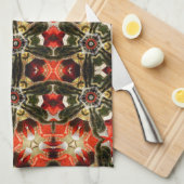 Katzen-Hintern-Kaleidoskop Geschirrtuch (Viertel Falte)