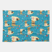 Katzen, Hippie, Bohemische und freie Spirituosen Geschirrtuch (Horizontal)