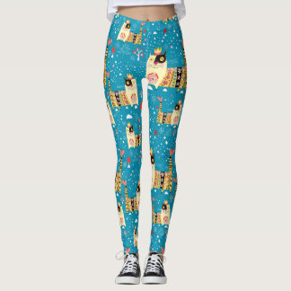 Katzen, Hippie, Bohemische und freie Spirituosen Leggings