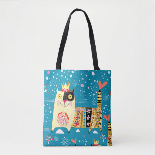 Katzen, Hippie, Bohemische und freie Spirituosen Tasche