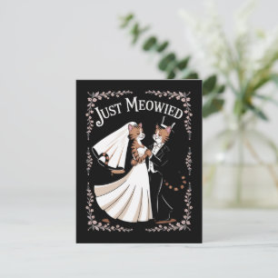 Katzen Hochzeit Royal Komisch Neuvermählte Paare t Feiertagskarte