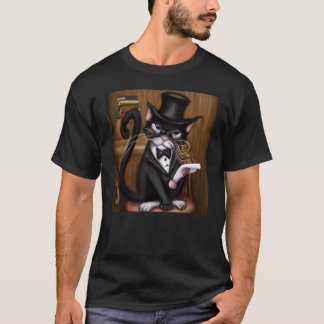 Katzen humorvolle Kunst Miauen Kitty-Porträt süße T-Shirt