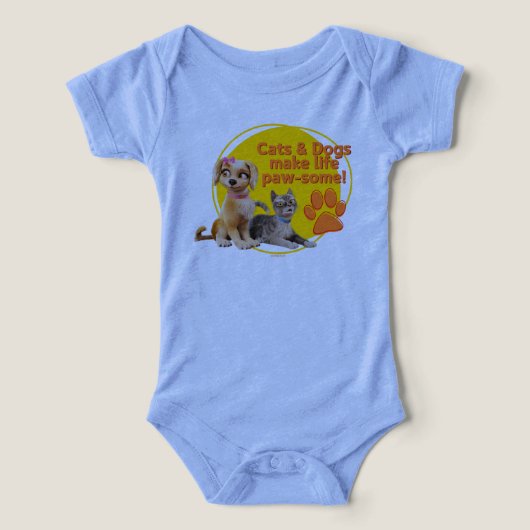 Katzen & Hunde machen das Leben zum Kinderspiel! (Design Vorderseite)