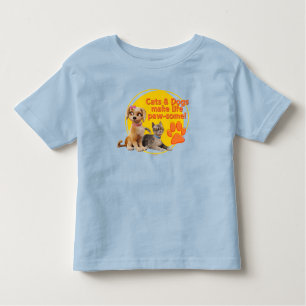 Katzen & Hunde machen das Leben zum Kinderspiel! Kleinkind T-shirt