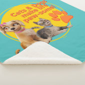 Katzen & Hunde machen das Leben zum Kinderspiel! Sherpadecke (3/4)