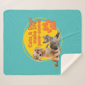 Katzen & Hunde machen das Leben zum Kinderspiel! Sherpadecke (Vorderseite (Horizontal))