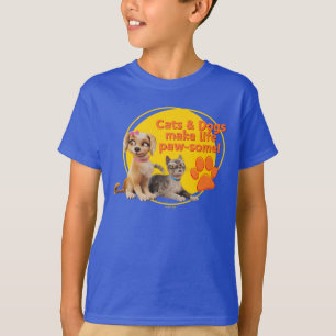 Katzen & Hunde machen das Leben zum Kinderspiel! T-Shirt