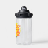 Katzen & Hunde machen das Leben zum Kinderspiel! Trinkflasche (Rückseite)