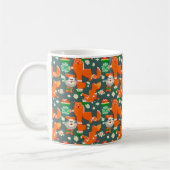 Katzen & Hunde Weihnachtsmuster Kaffeetasse (Links)
