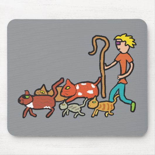 Katzen hüten mousepad (Vorne)