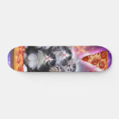 Katzen Illuminatis und Pizza Skateboard (Horizontal)