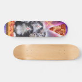 Katzen Illuminatis und Pizza Skateboard (Horizontal)