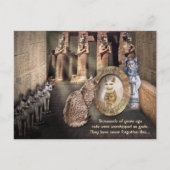 Katzen im alten Ägypten Postkarte (Vorderseite)