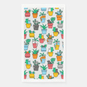 Katzen im Blumenpotsv Serviette (Vorderseite)