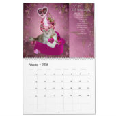 Katzen im extravaganten Hut-Kunst-Kalender Kalender (Feb 2026)