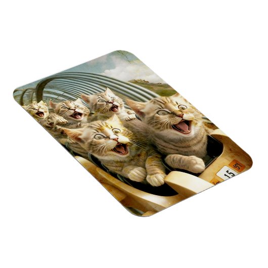 Katzen im Freizeitpark. Magnet (Rechte Seite)