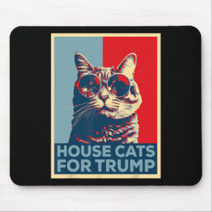 Katzen im Haus für Trump 2024 Mousepad