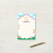 Katzen im Haus Post-it Klebezettel (Auf Schreibtisch)