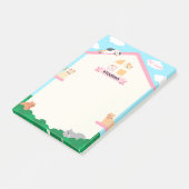 Katzen im Haus Post-it Klebezettel (angewinkelt)