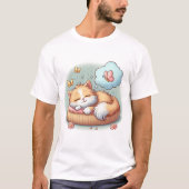 Katzen im Haus Schlafkatze T-Shirt (Vorderseite)